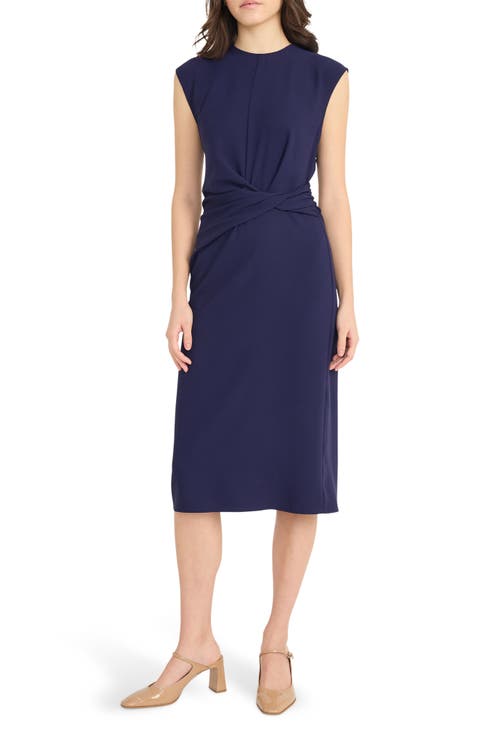 Beach Crepe Midi Dress