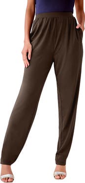 Roaman's Ultrasmooth® Fabric Straight Leg Pant