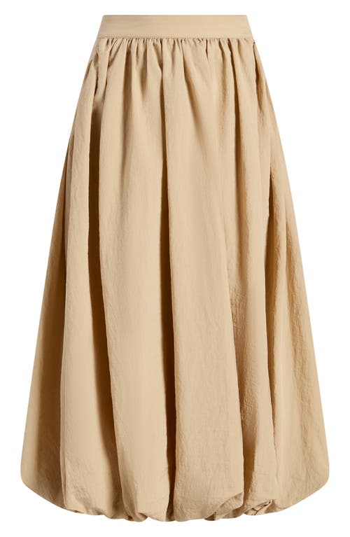 Cinq À Sept Allinae Bubble Hem Nylon Skirt In Khaki