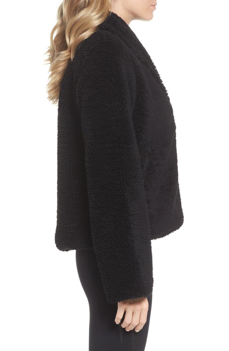 Alo Cozy Up Faux Fur Crop Jacket, Alternate, color, 