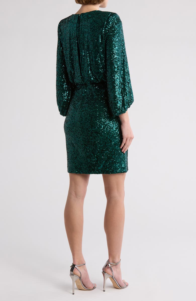Vince Camuto Sequined Long Sleeve Dress, Alternate, color,