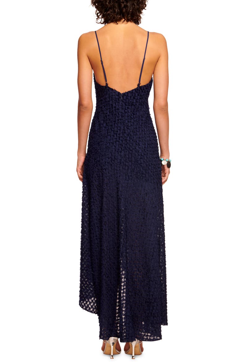Lorena Clip Dot Dress, Alternate, color, SPRING NAVY CLIP