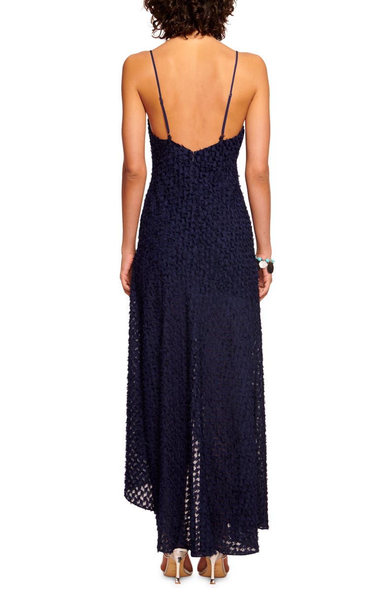 Ramy Brook Lorena Clip Dot Dress, Alternate, color, Spring Navy Clip