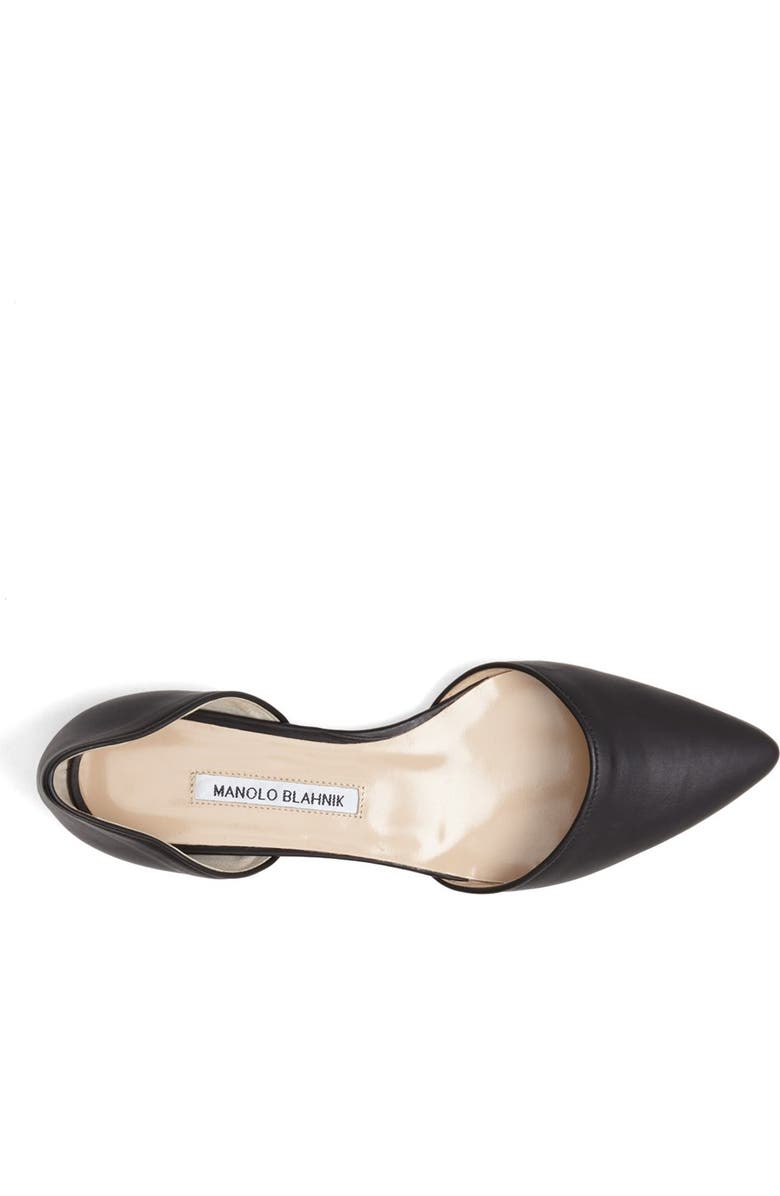 Manolo Blahnik 'Soussaba' Camo Pointed Toe Flat, Alternate, color,