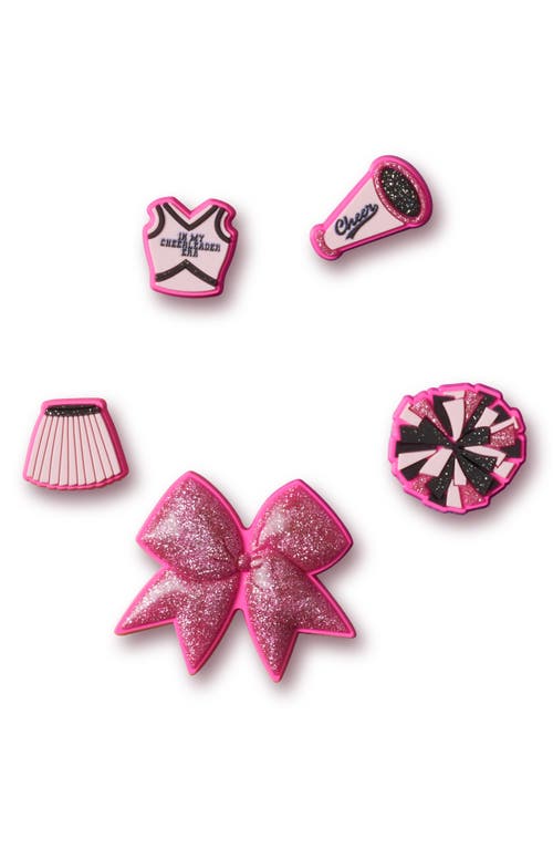 Crocs Assorted 5-pack Cheerleading Jibbitz™ Shoe Charms In Transparent
