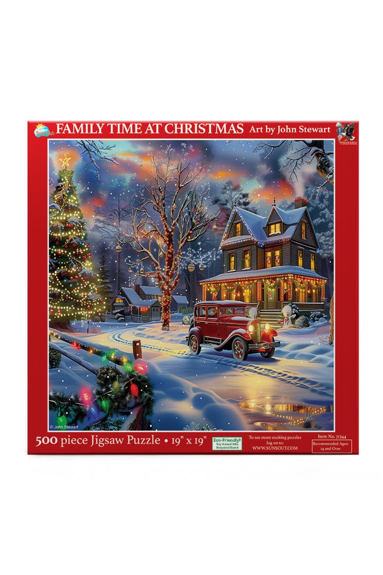 Family Time at Christmas 500 piece Jigsaw Puzzle for Adults, Alternate, color, Multicolor