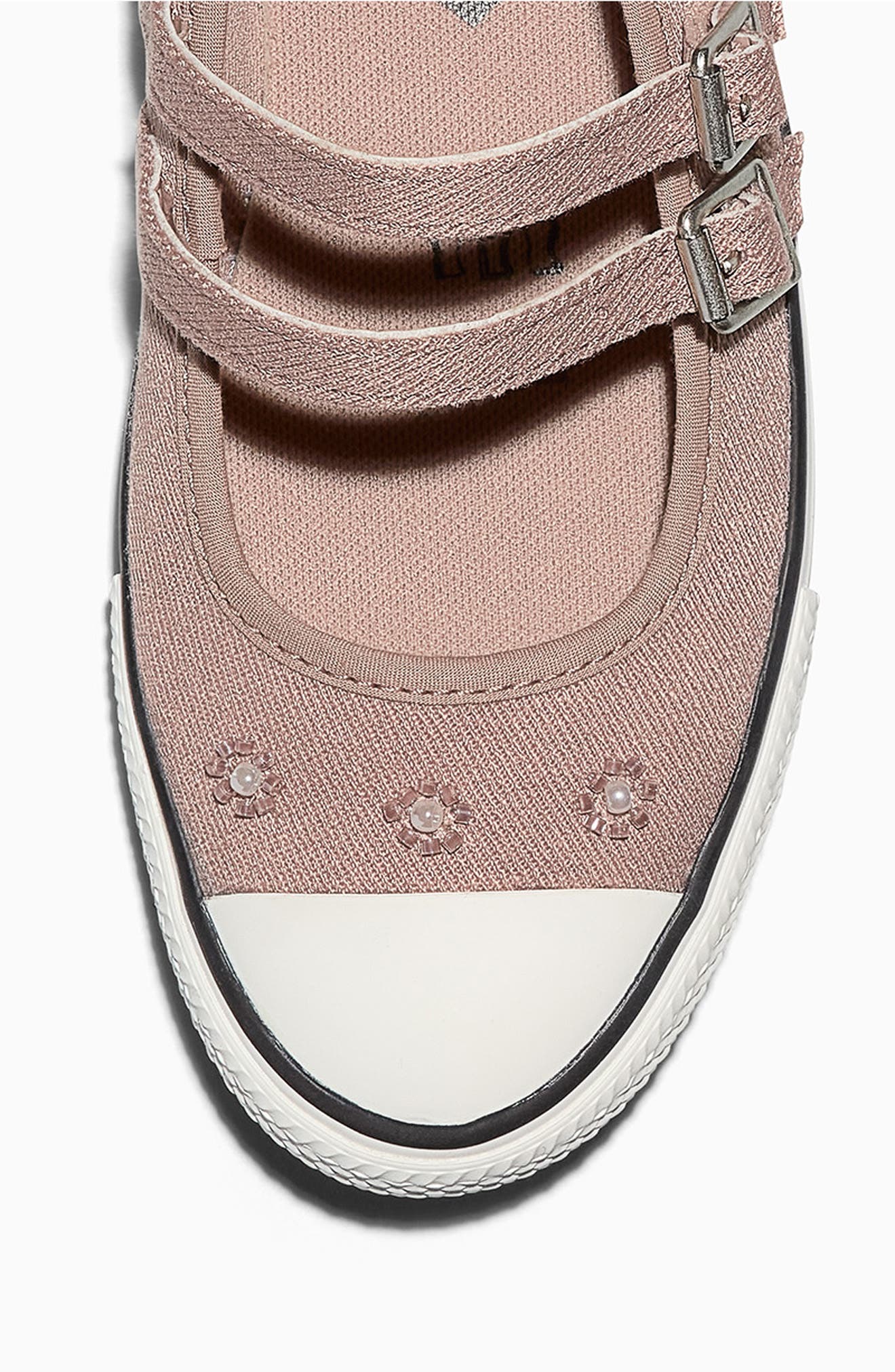 Converse Chuck Taylor<sup>®</sup> All Star<sup>®</sup> Dainty Mary Jane Sneaker, Alternate, color, Dried Earth/ Egret/ Black