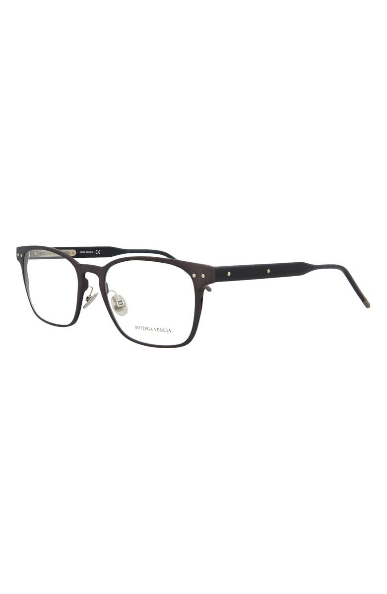 Bottega Veneta 56mm Square Optical Frames, Alternate, color, 