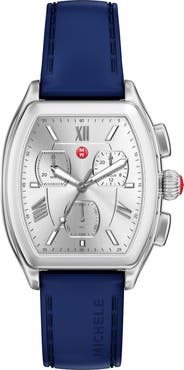 MICHELE Releve Sport Silicone Strap Watch, 35mm