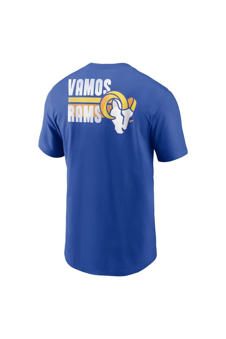 Men's Nike Royal Los Angeles Rams Blitz Essential T-Shirt, Alternate, color, Royal