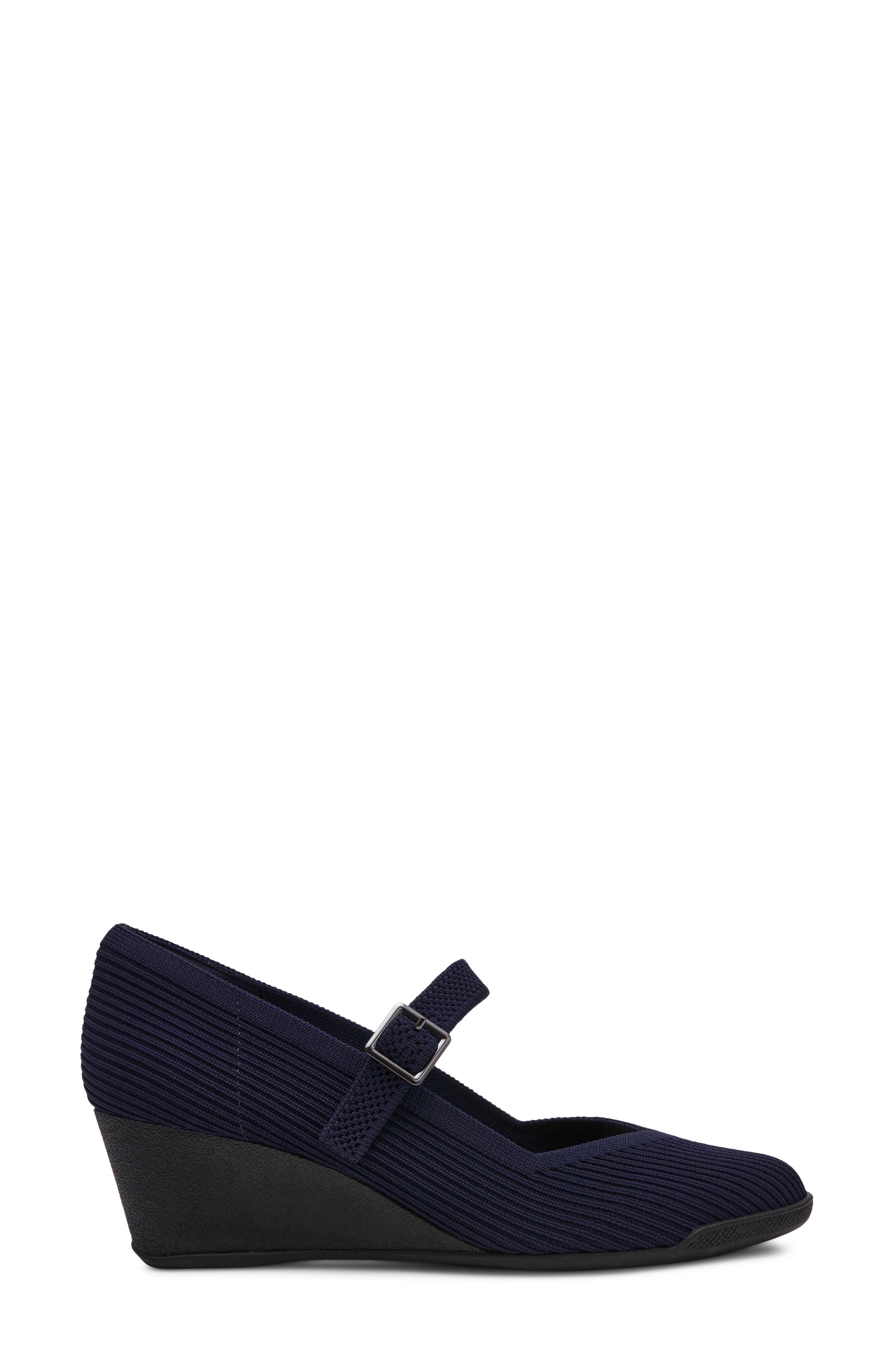 Trixie Wedge Mary Jane Pump, Alternate, color, NAVY KNIT