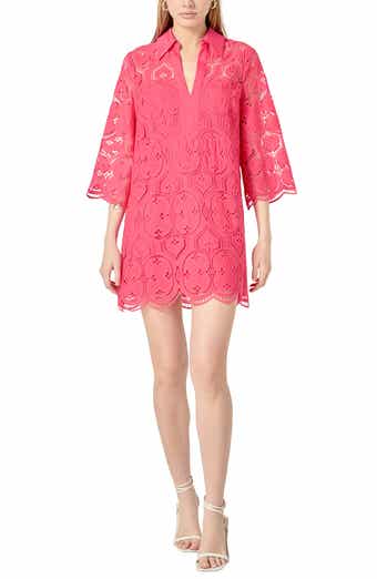 Embroidered Collar Minidress