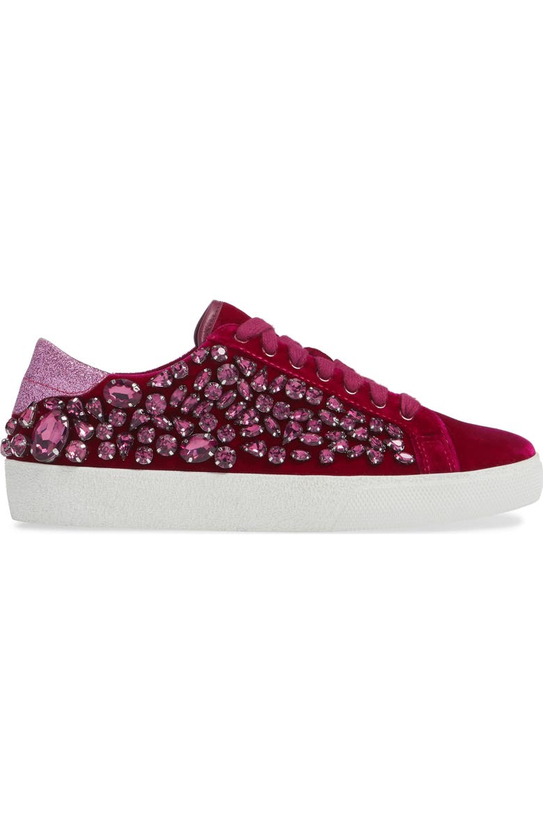 Alice + Olivia Cammen Embellished Sneaker, Alternate, color,