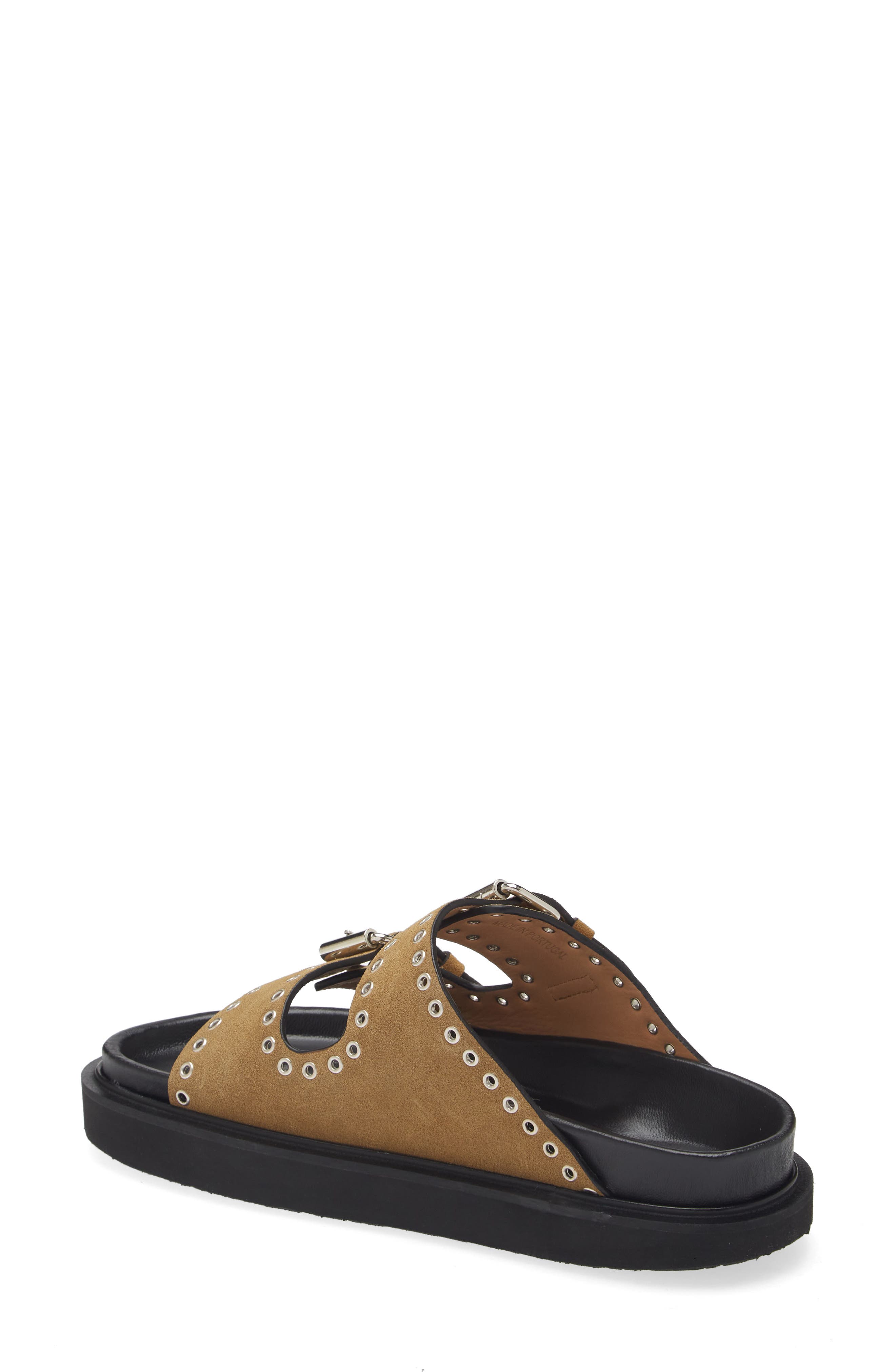 Isabel Marant Lennya Studded Slide Sandal, Alternate, color, 