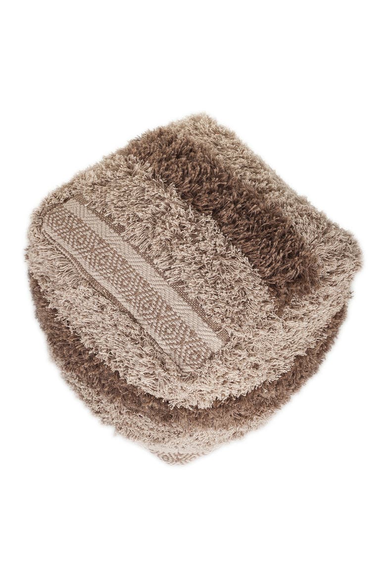 Iliya Transitional Beige Pouf, Alternate, color, BEIGE
