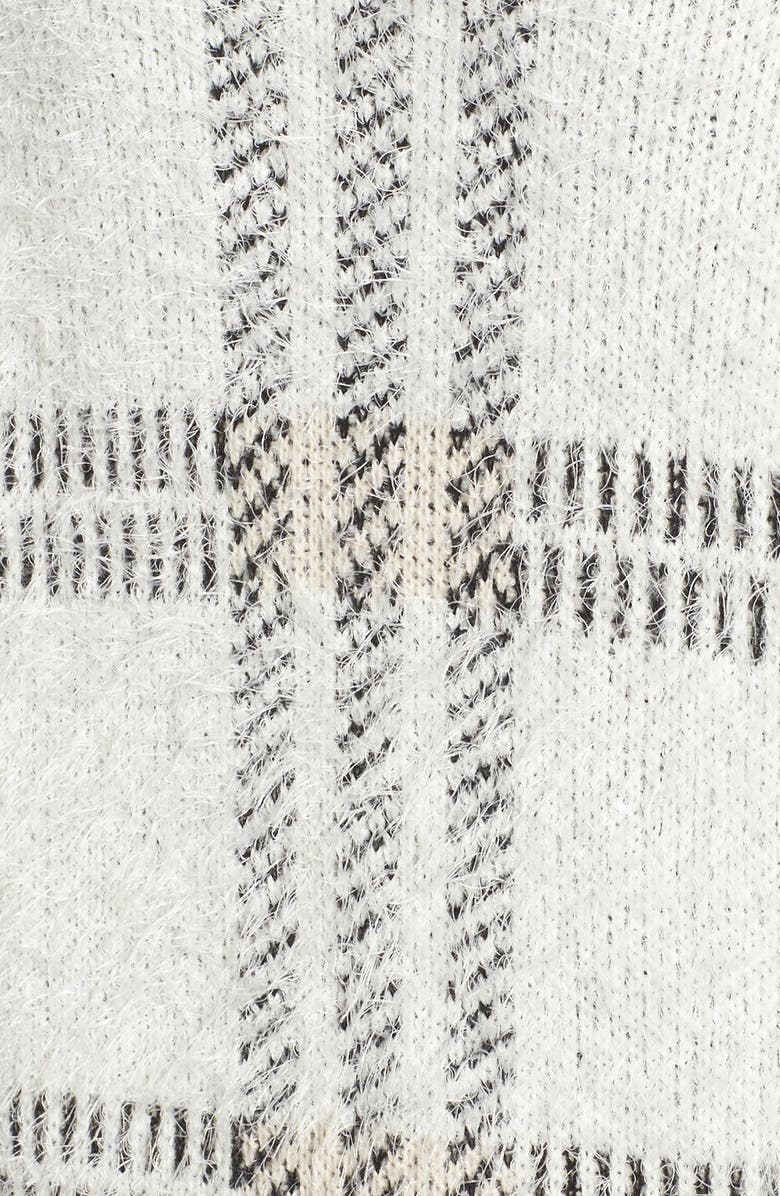 Sanctuary Cozy Plaid Cowl Neck Sweater, Alternate, color, 