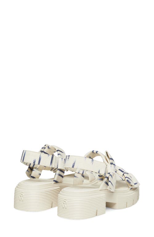 Stuart Weitzman Sofia Nolita Lug Sole Sandal In Natural/indigo