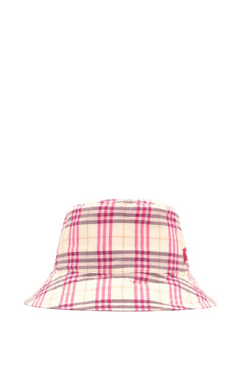 Check Cotton Bucket Hat