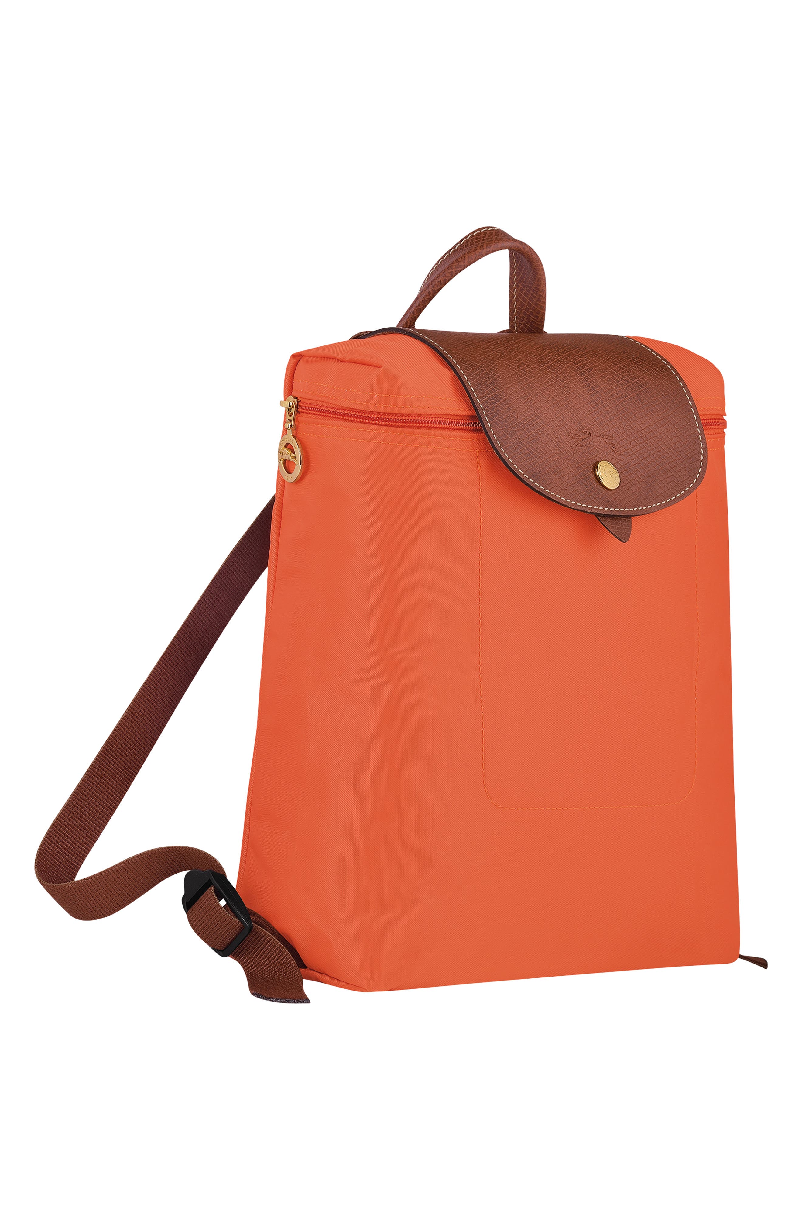 Le Pliage Nylon Canvas Backpack, Alternate, color, ORANGE/ ORANGE