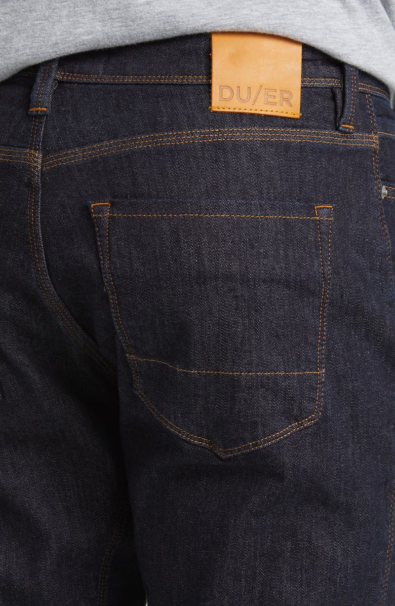 DUER Fireside Relaxed Tapered Fleece Lined Denim Jeans, Alternate, color,