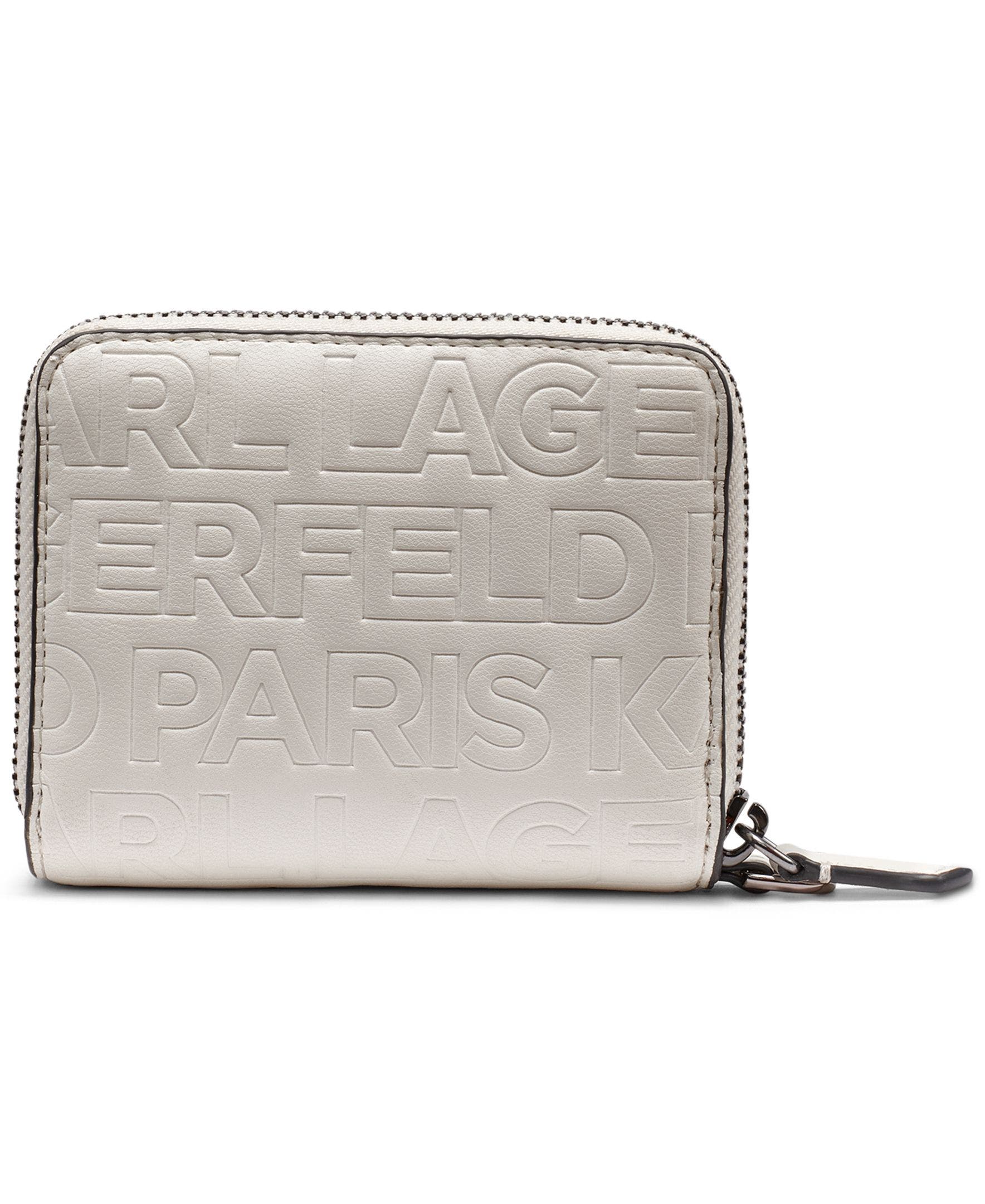 KARL LAGERFELD PARIS Meribel Wallet, Alternate, color, Winter White