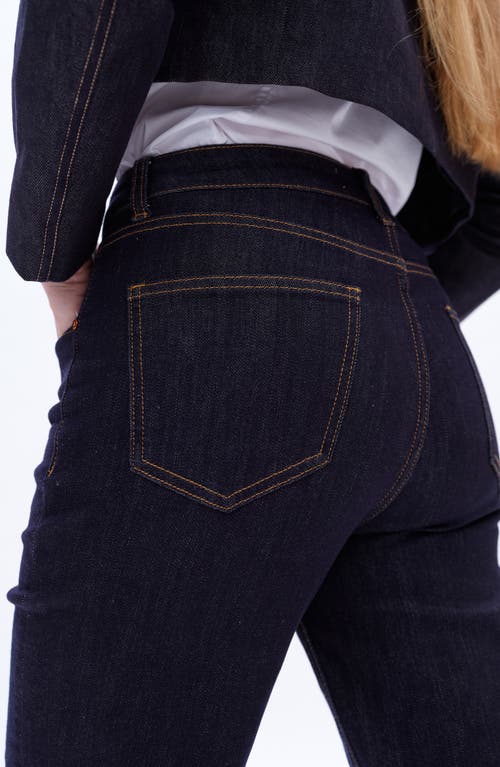 Bayeas High Waist Deep Cuff Straight Leg Jeans
