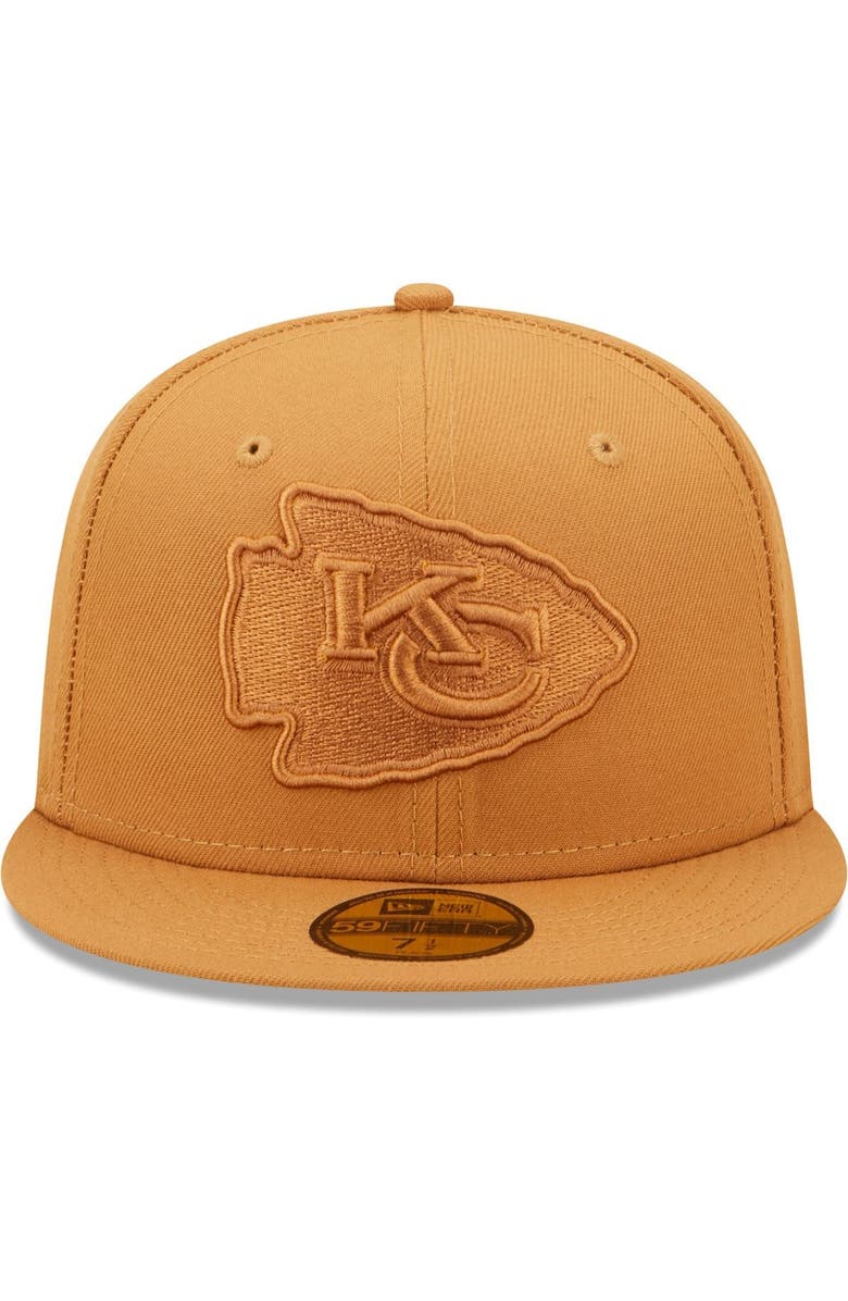 New Era Men's New Era Brown Kansas City Chiefs Team Color Pack 59FIFTY Fitted Hat, Alternate, color, 