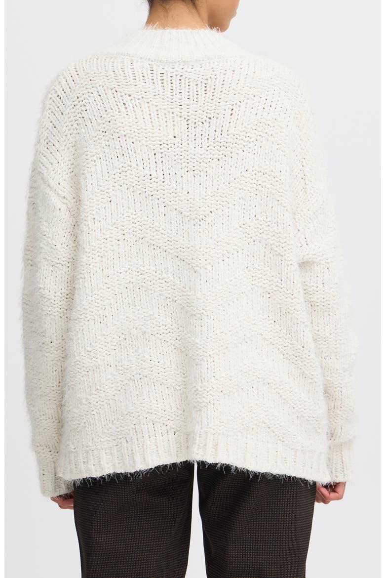 Knit Mock Neck Sweater, Alternate, color, BIRCH