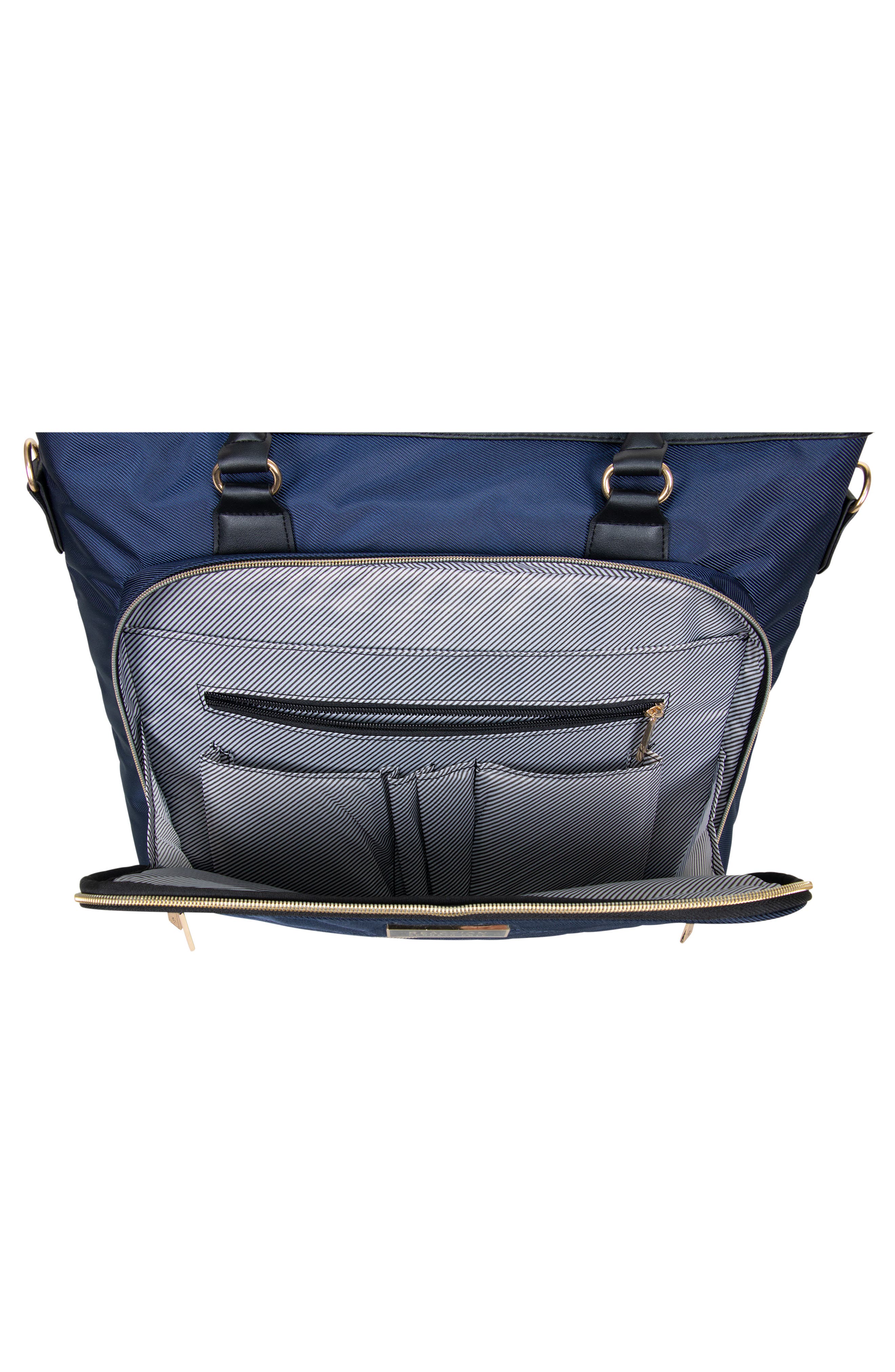 Kenneth Cole Reaction Chelsea Chevron Quilted Tote Bag, Alternate, color, Navy