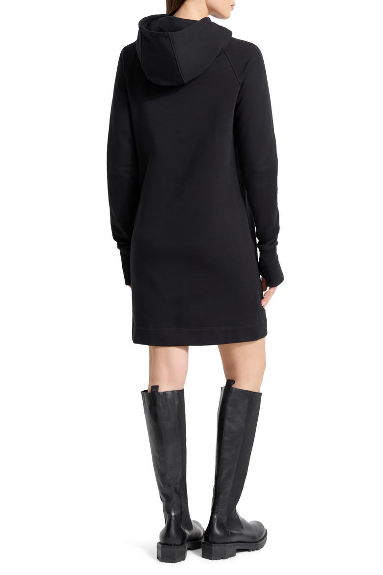Tompkins Long Sleeve Hoodie Dress, Alternate, color, BLACK