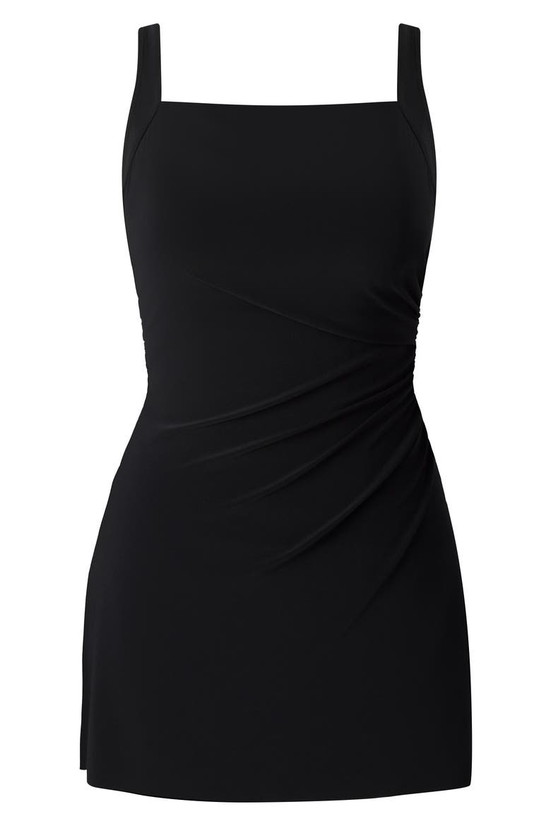 Rock Solid Orla Underwire Swim Dress, Alternate, color, BLK