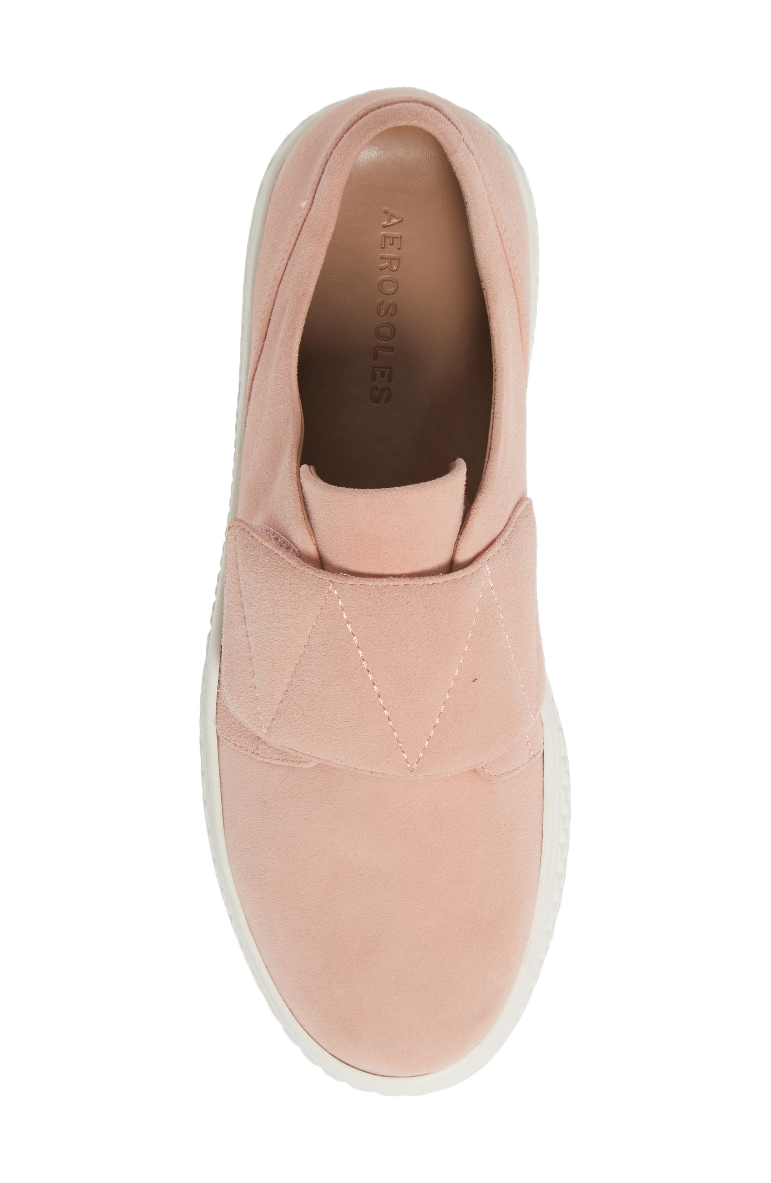 Ebba Low Top Sneaker, Alternate, color, PINK SUEDE