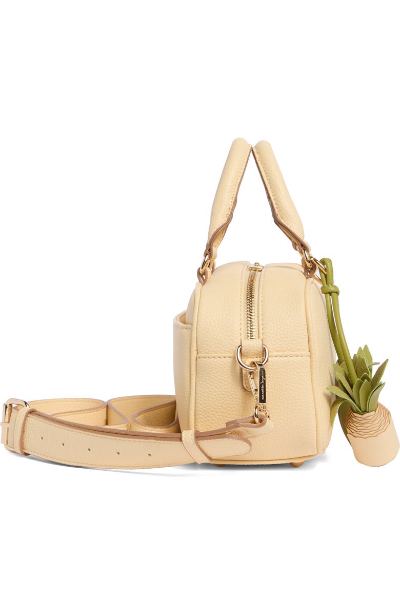 Nanette Lepore Pineapple Charm Crossbody Satchel, Alternate, color, Panna Cotta