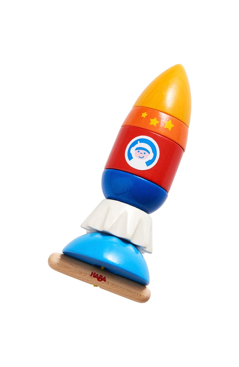 HABA Threading Game Rocket Dexterity Toy for Ages 2+, Alternate, color,