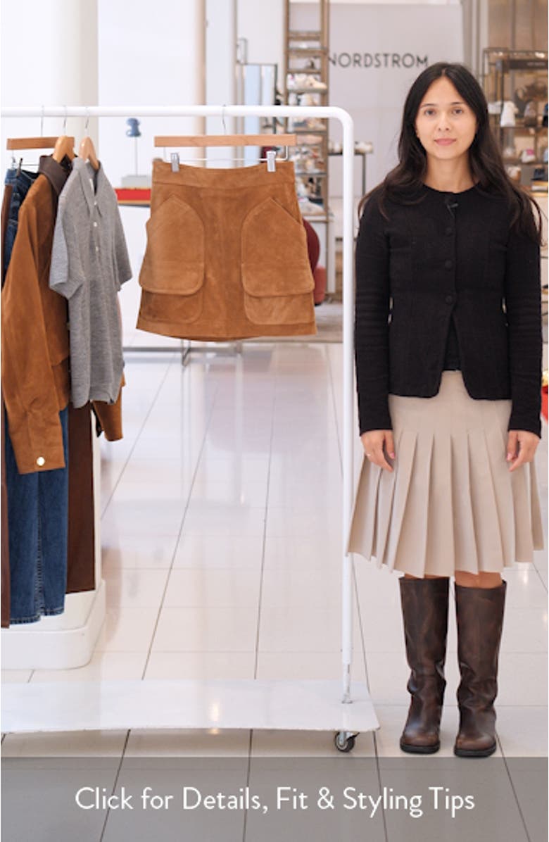 Norwood Suede Miniskirt, sales video thumbnail