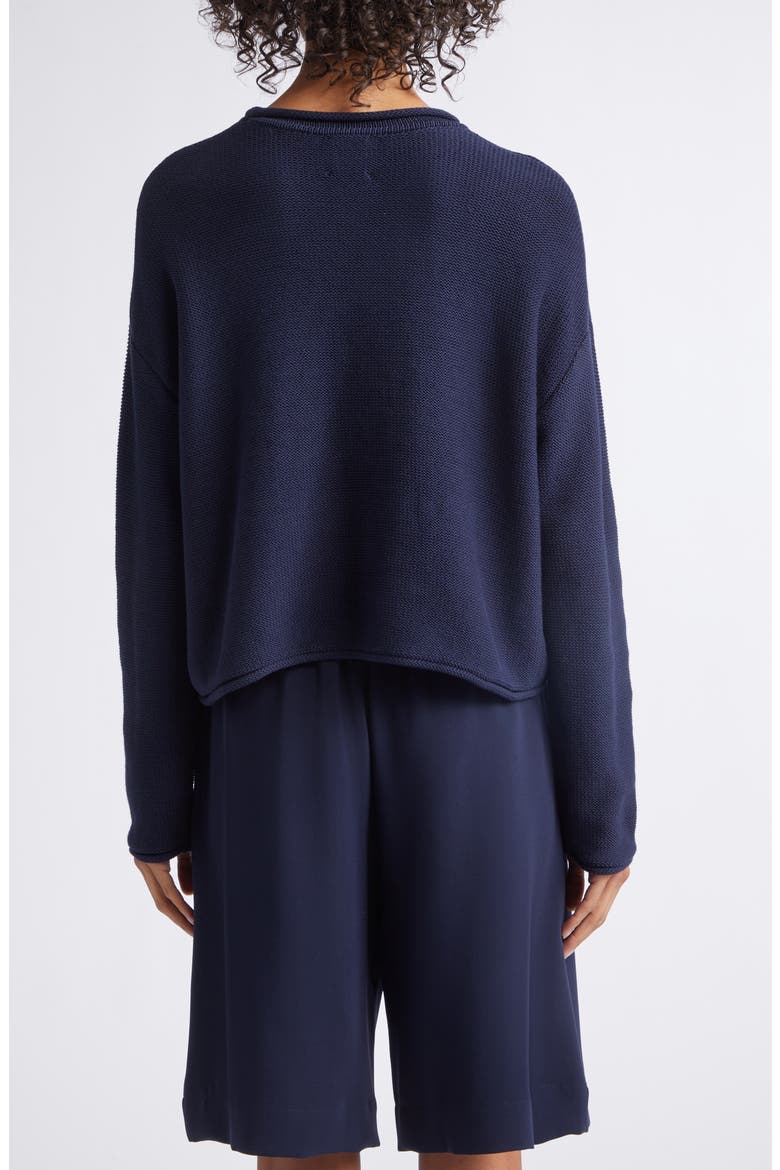 Mae Crewneck Cotton Blend Sweater, Alternate, color, MIDNIGHT