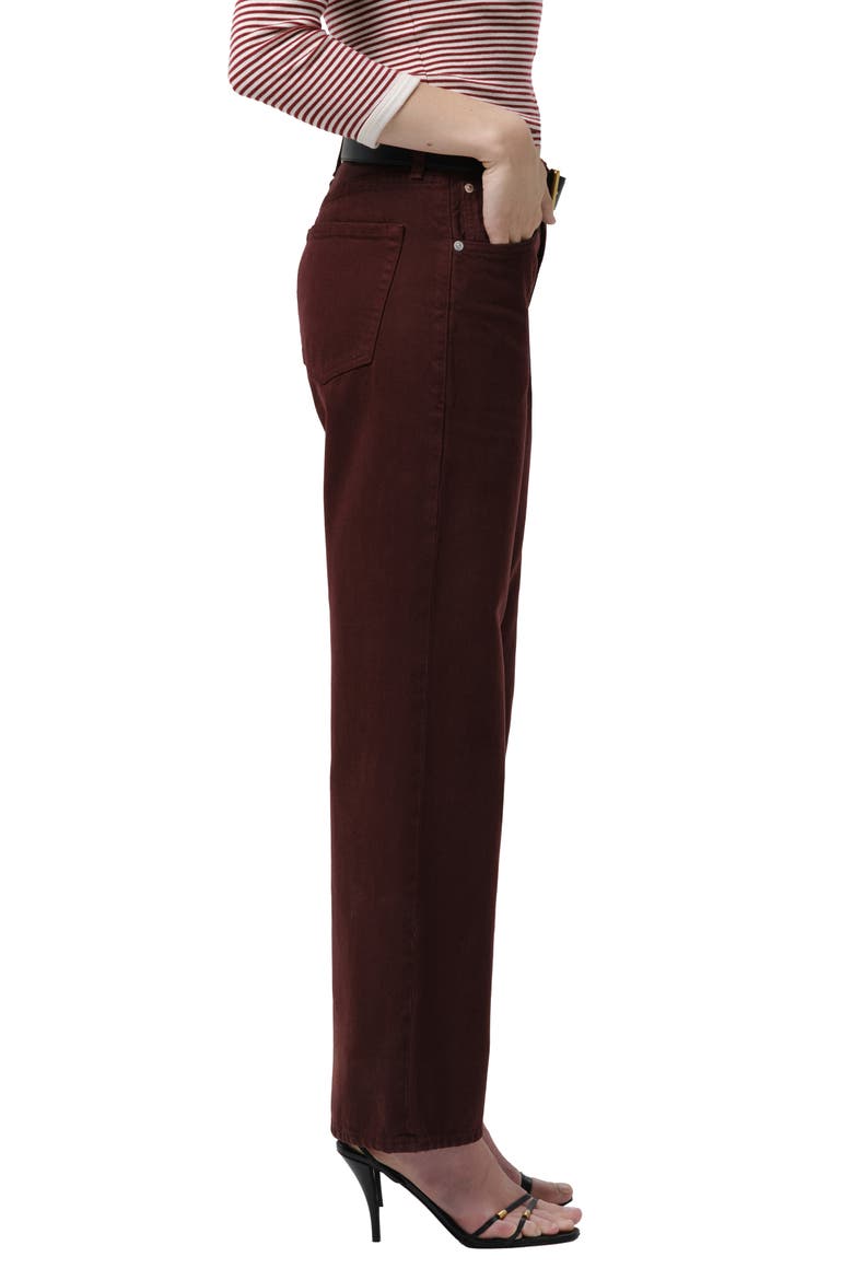 Lindz Straight Leg Jeans, Alternate, color, BURGUNDY
