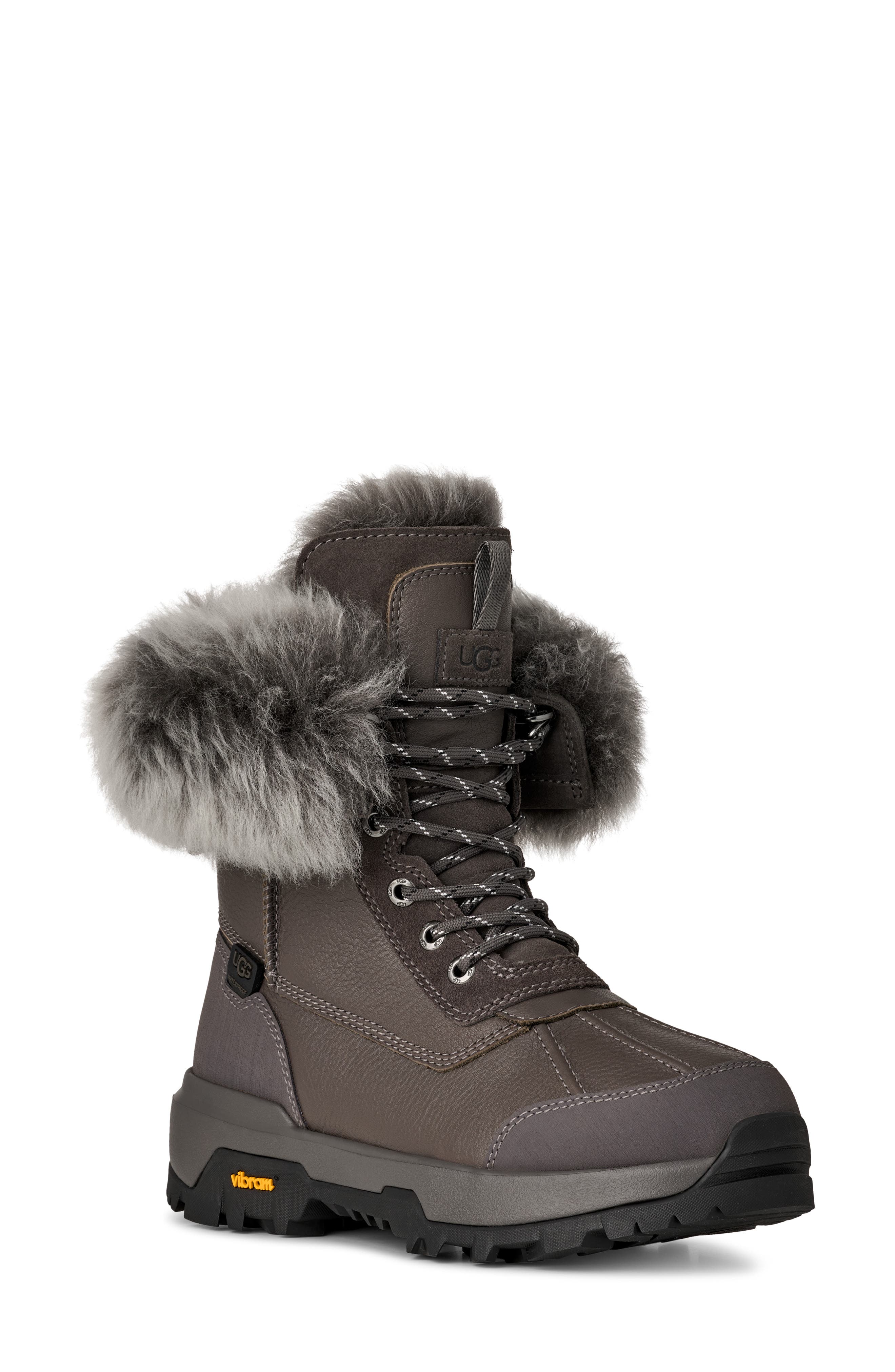 UGG<sup>®</sup> Adirondack XXV Chalet Waterproof Boot, Main, color, Charcoals