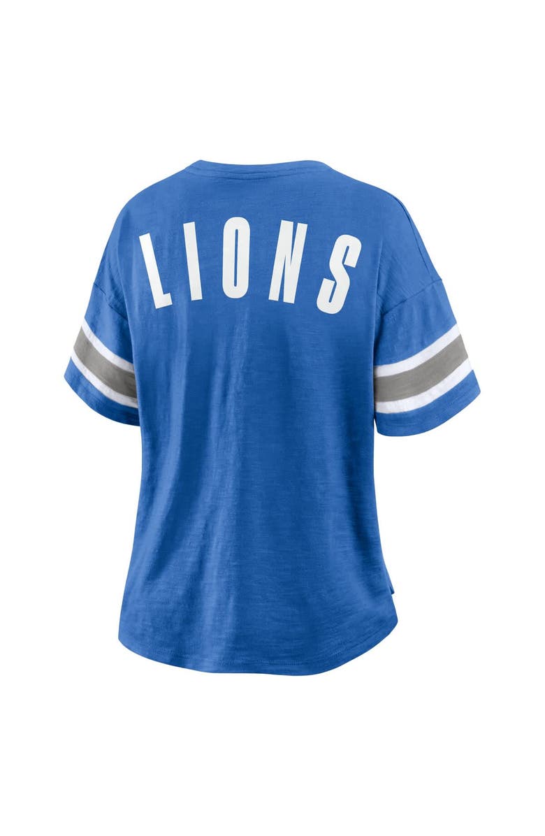 FANATICS Women's Fanatics Blue Detroit Lions Redzone Curl Route T-Shirt, Alternate, color, Blue