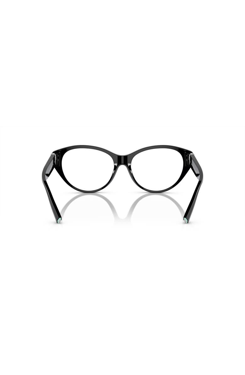 Tiffany & Co. 53mm Phantos optical glasses, Alternate, color, Black