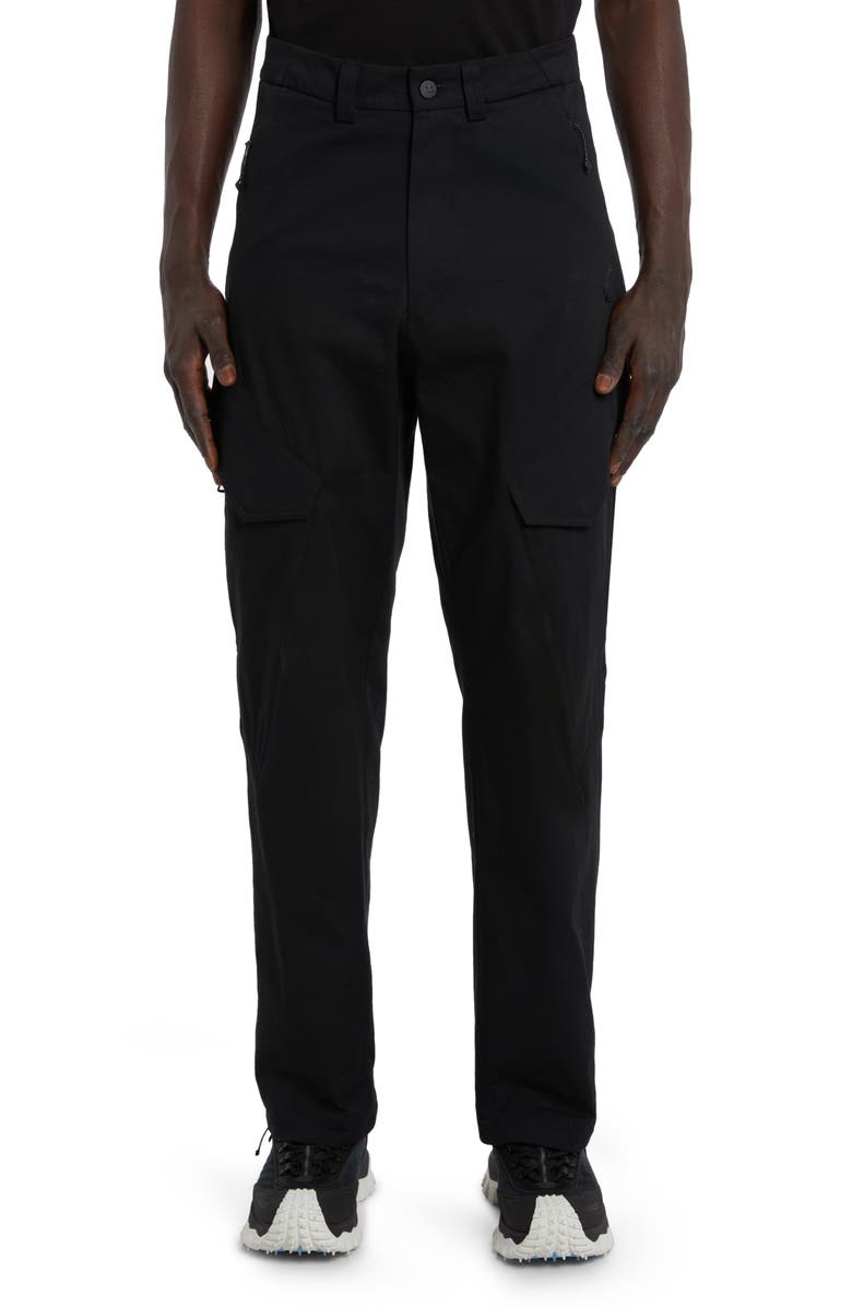 Moncler Cotton Stretch Gabardine Cargo Trousers, Main, color, 