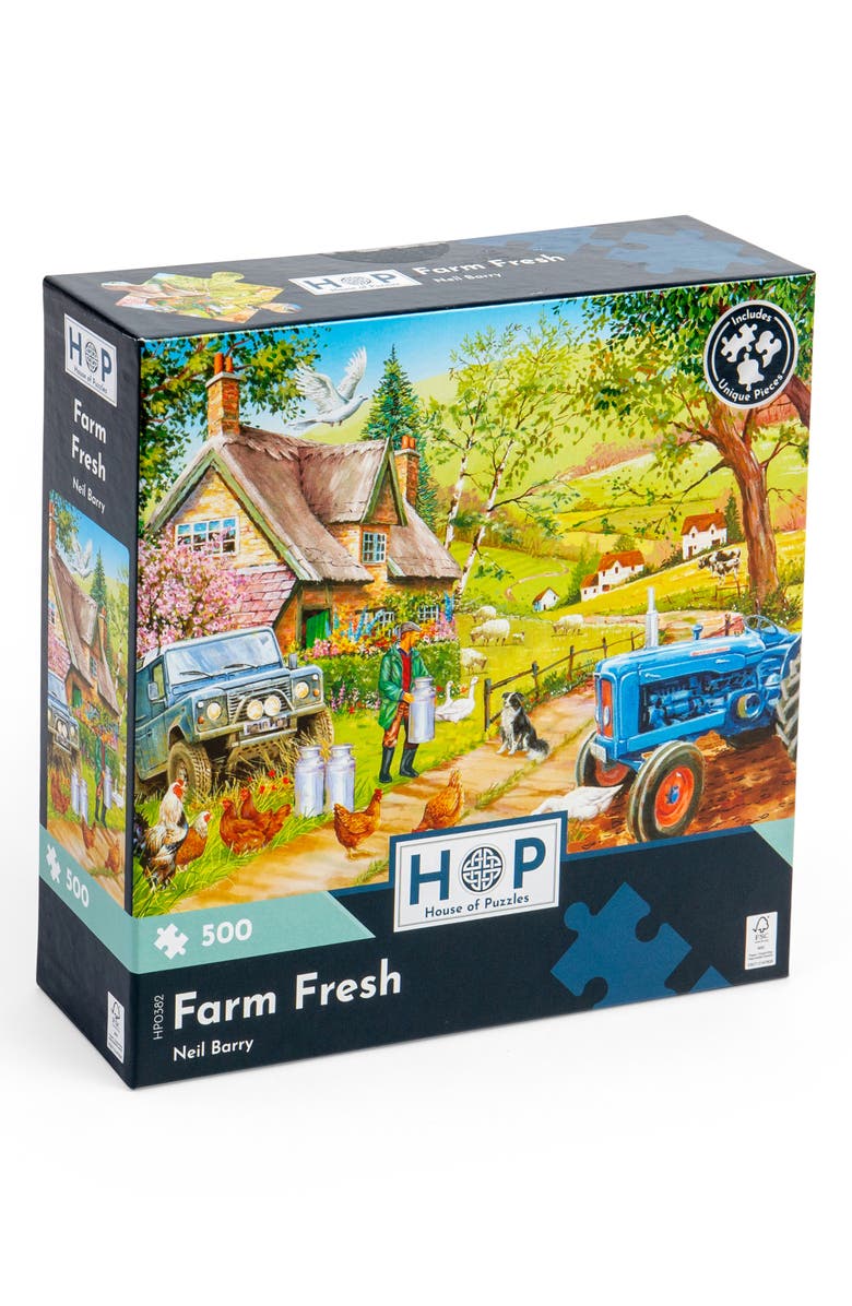 The House of Puzzles Farm Fresh 500-Piece Jigsaw Puzzle, Main, color, 