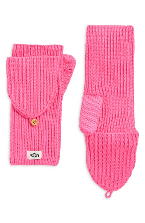 UGG Cozy Ribbed Knit Flip Mittens