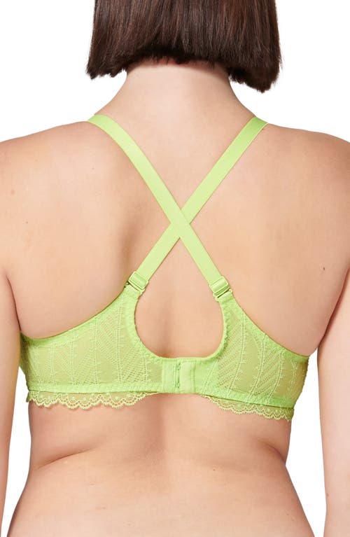 Simone Perele Canopee Underwire Plunge Bra In Green