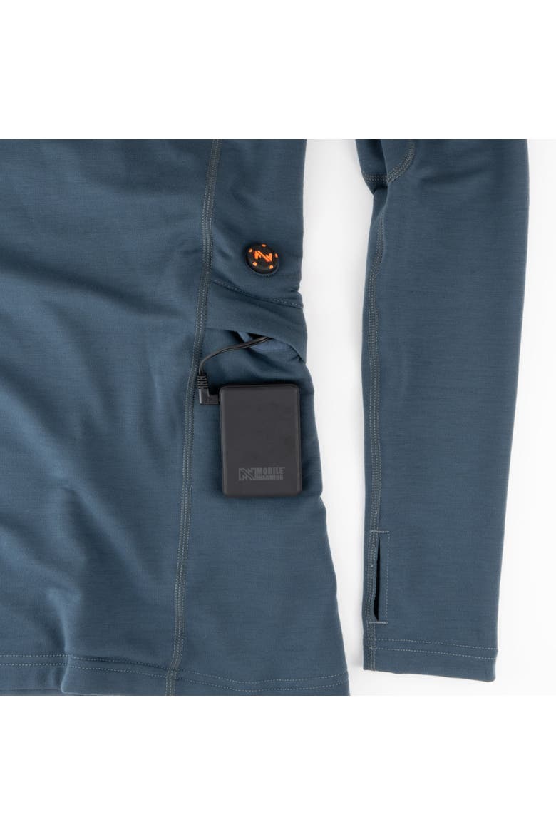Baselite Lightweight Heated Base Layer Shirt - Women's, Alternate, color, Arctic Blue