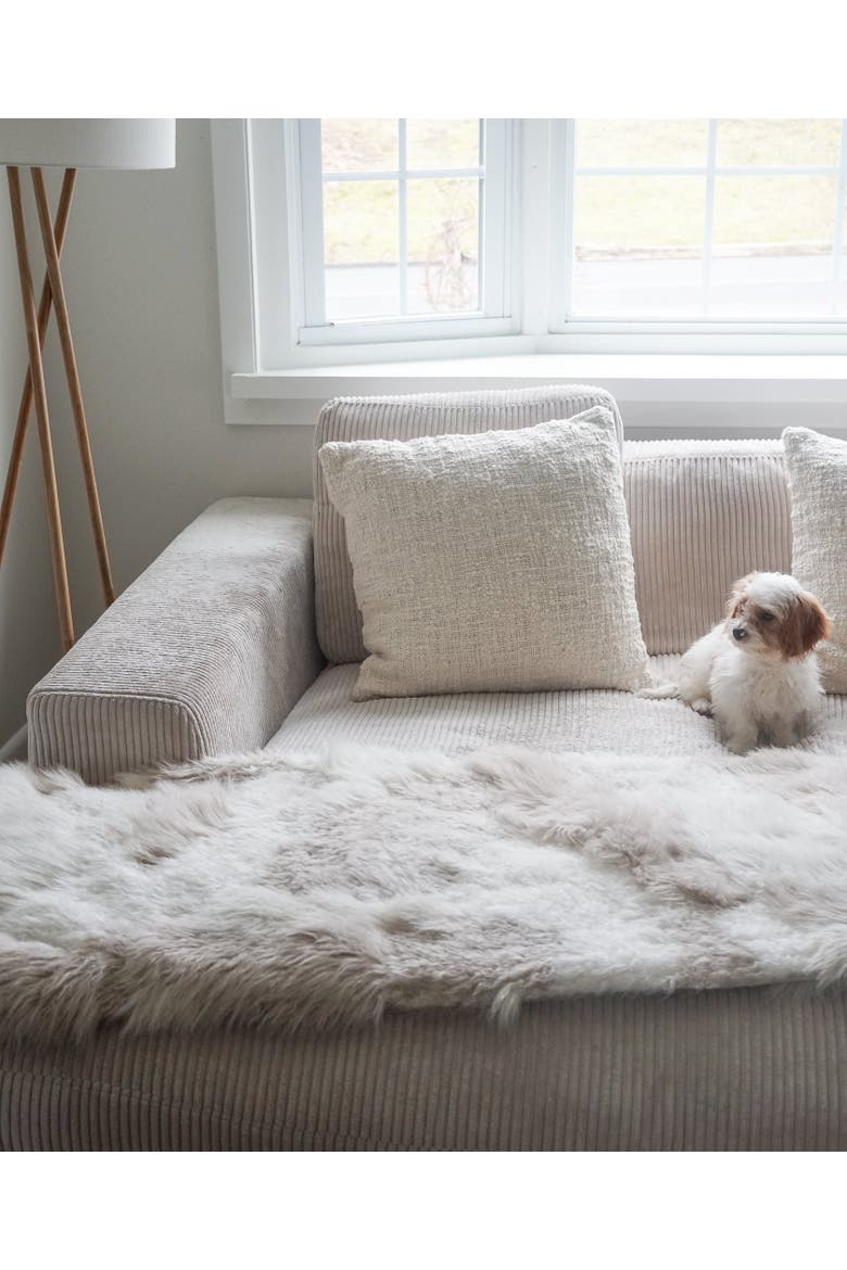 Cozy Cotton Boucle Euro Pillow Cover Only, Alternate, color, White