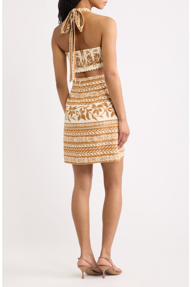 Fergie Halter Minidress, Alternate, color, EGRET