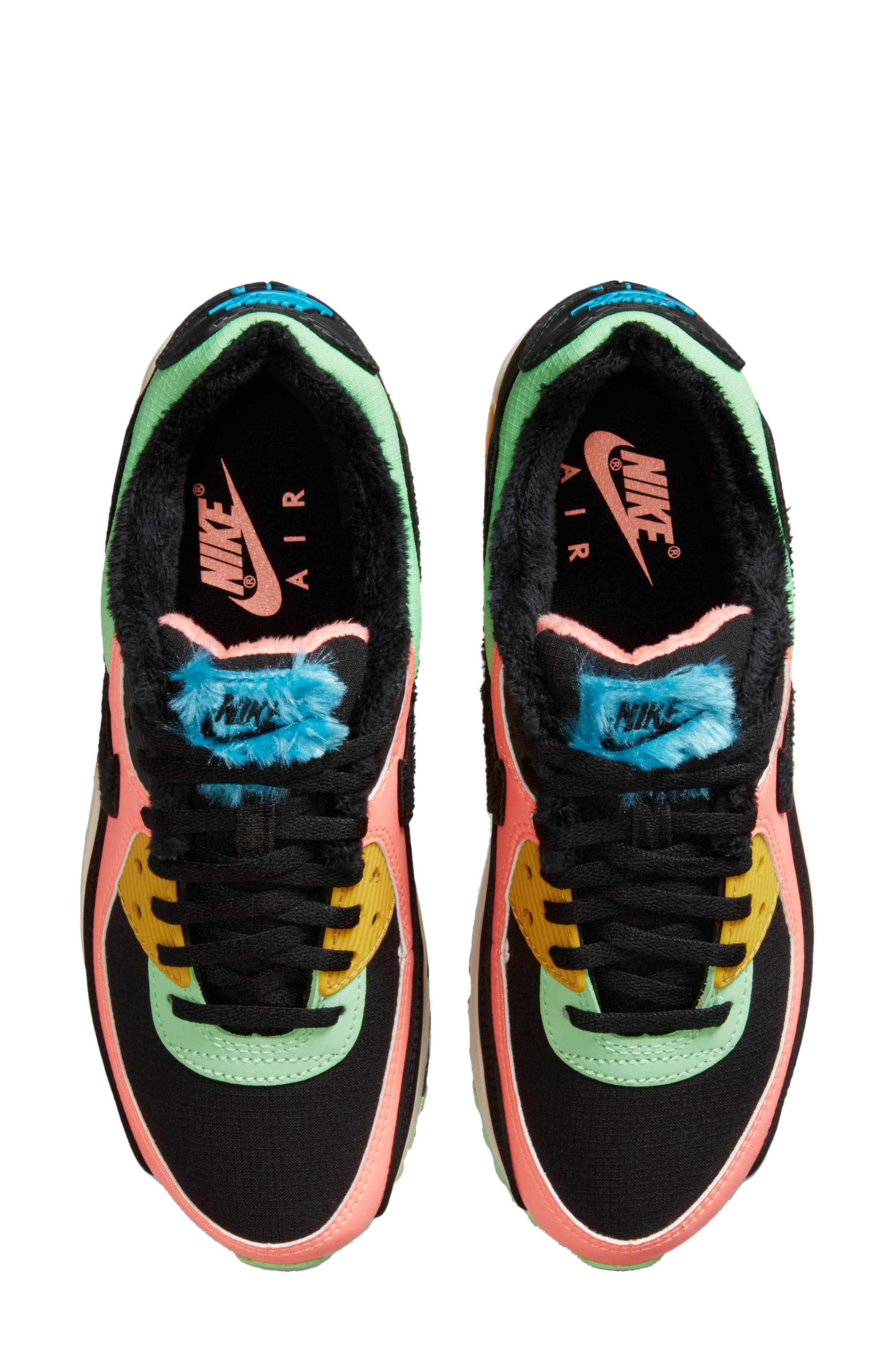 Nike Air Max 90 PRM Fur Lined Sneaker, Alternate, color, 