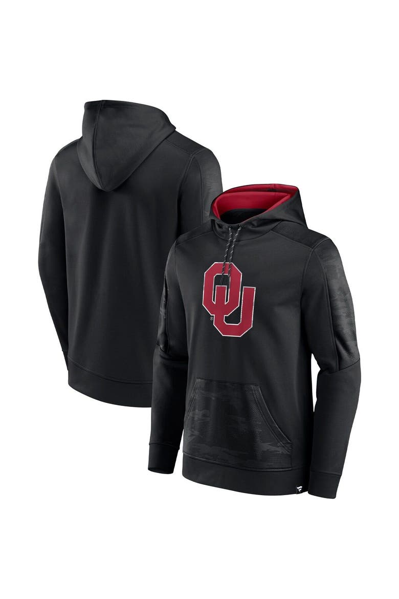 Men's Fanatics Branded Black Oklahoma Sooners On The Ball Pullover Hoodie, Main, color, Black