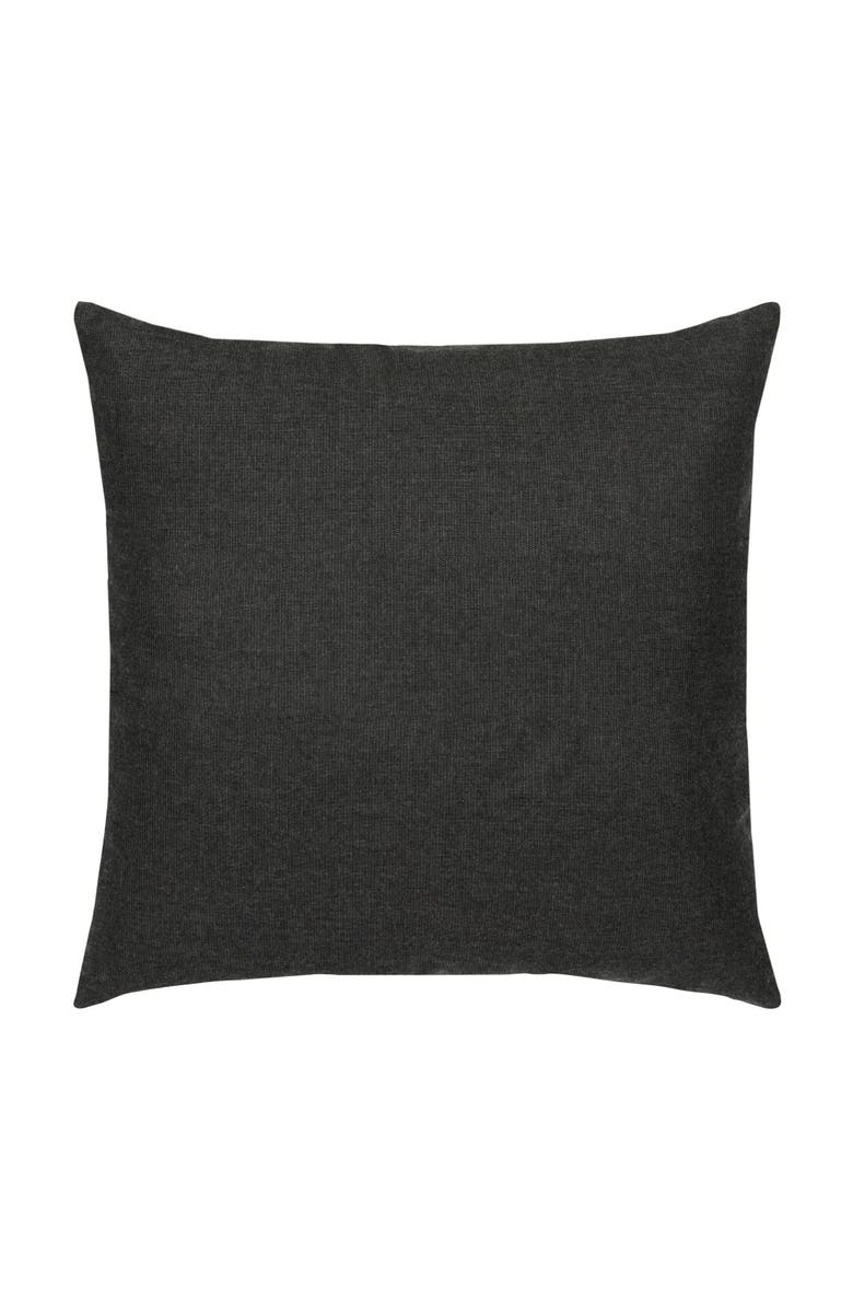 Elaine Smith Micro Fringe Carbon Indoor & Outdoor Woven Accent Pillow, Alternate, color, Carbon